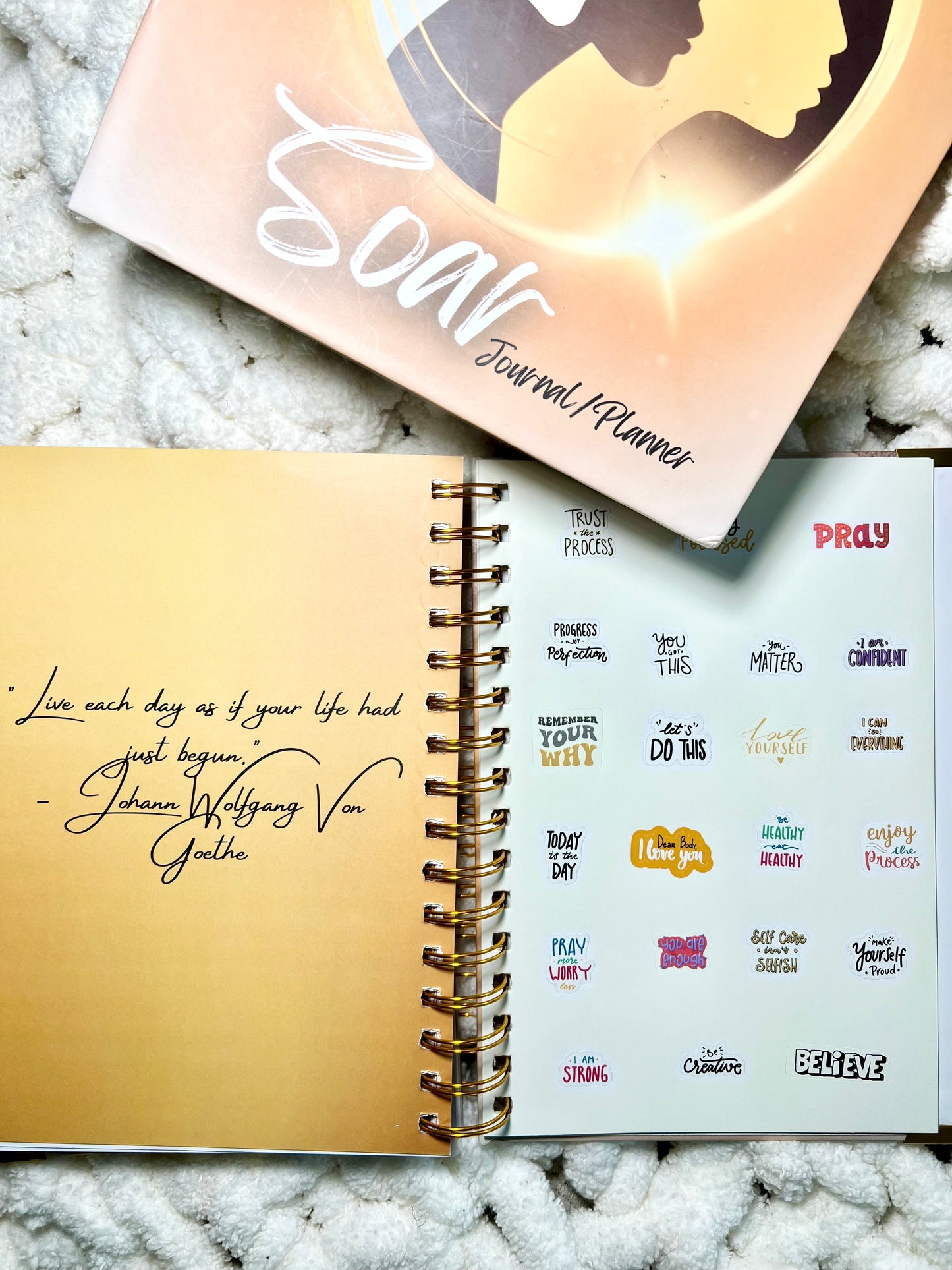 Arnita Champion's S.O.A.R Journal/Planner w/Magnetic Book Marker